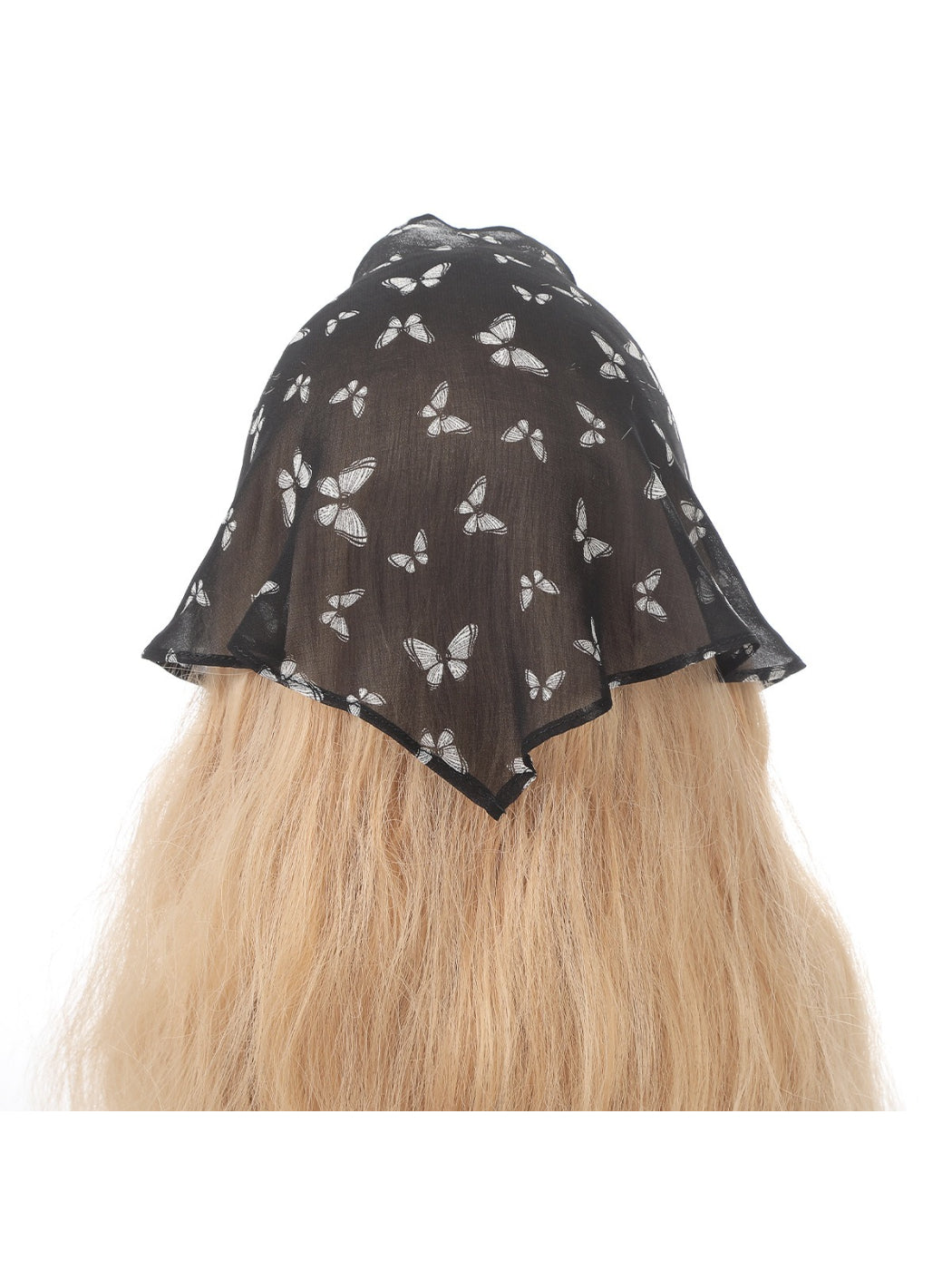 Scarvii Sheer Butterfly Print Hair Scarf