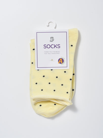 Rufia - Japanese Polka Dot Mid-Calf Socks