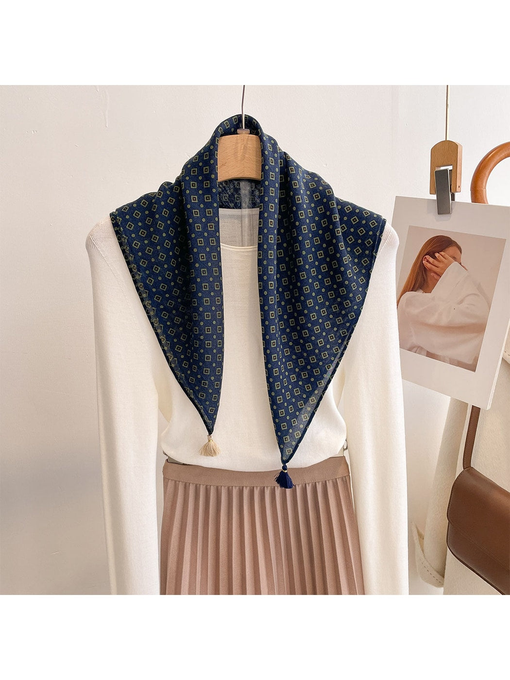 Scarvii - Square and Dot Patterns Square Scarf