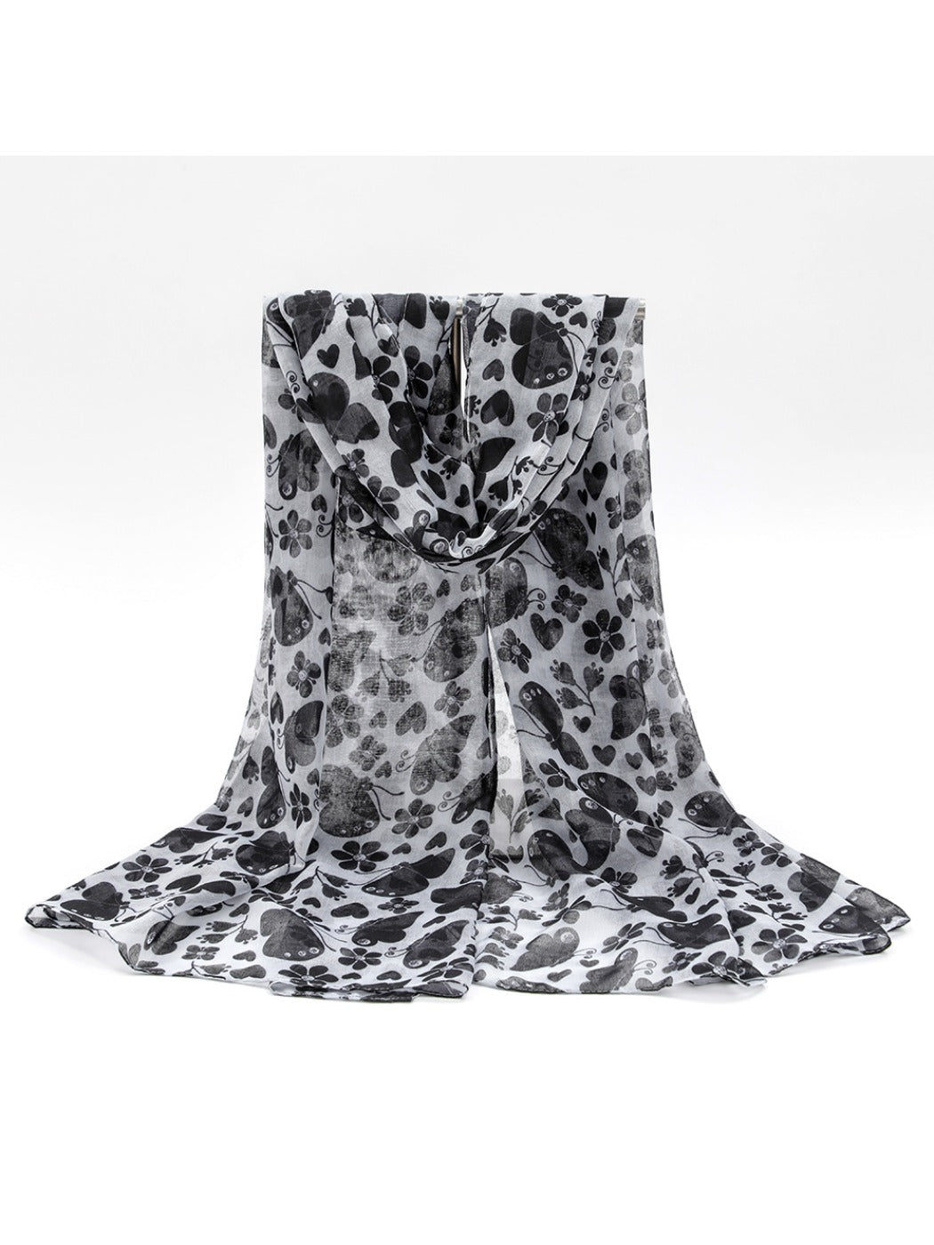 Scarvii - Butterfly Print Soft Christmas Gift Scarf
