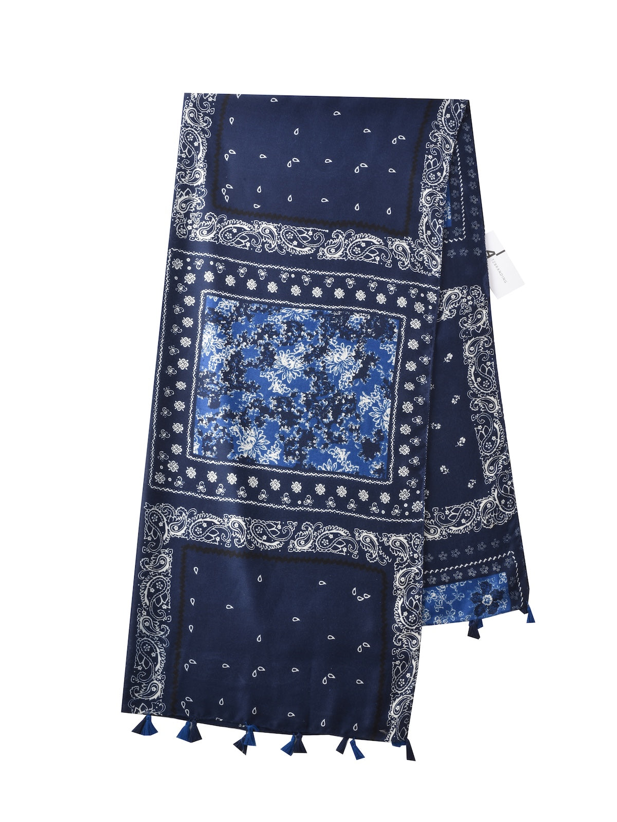 Scarvii - Paisley Pattern Fringed Scarf