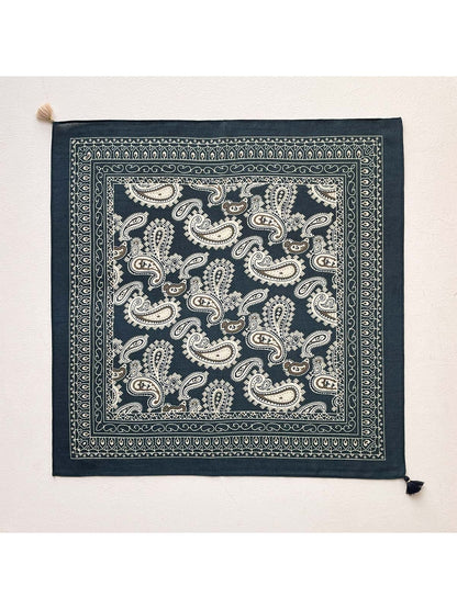 Scarvii - Intricate Styling Paisley Print Square Scarf