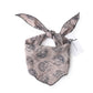 Scarvii - Paisley Print Triangle Scarf with Lace Edge