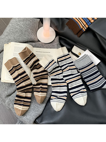 Rufia - Classic Multi-Stripe Crew Socks