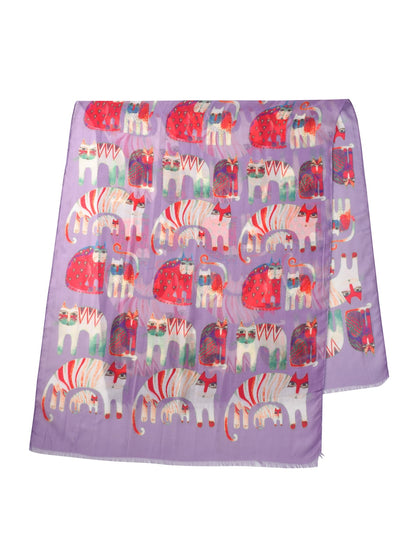 Scarvii – Abstract Cat Print Scarf