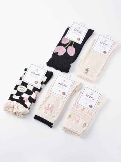 Rufia - Tulip Pattern Socks