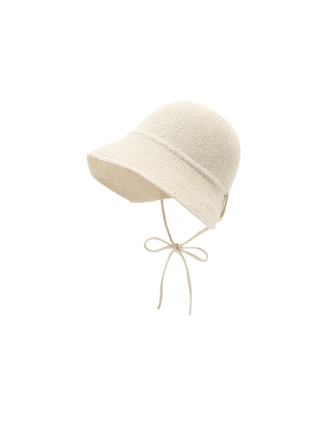 Close-up of Haila woven bucket hat tie strap detail