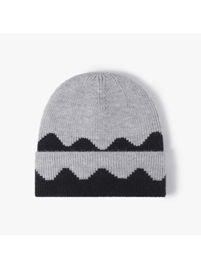 Haila - Wave Colorblock Cuffed Beanie