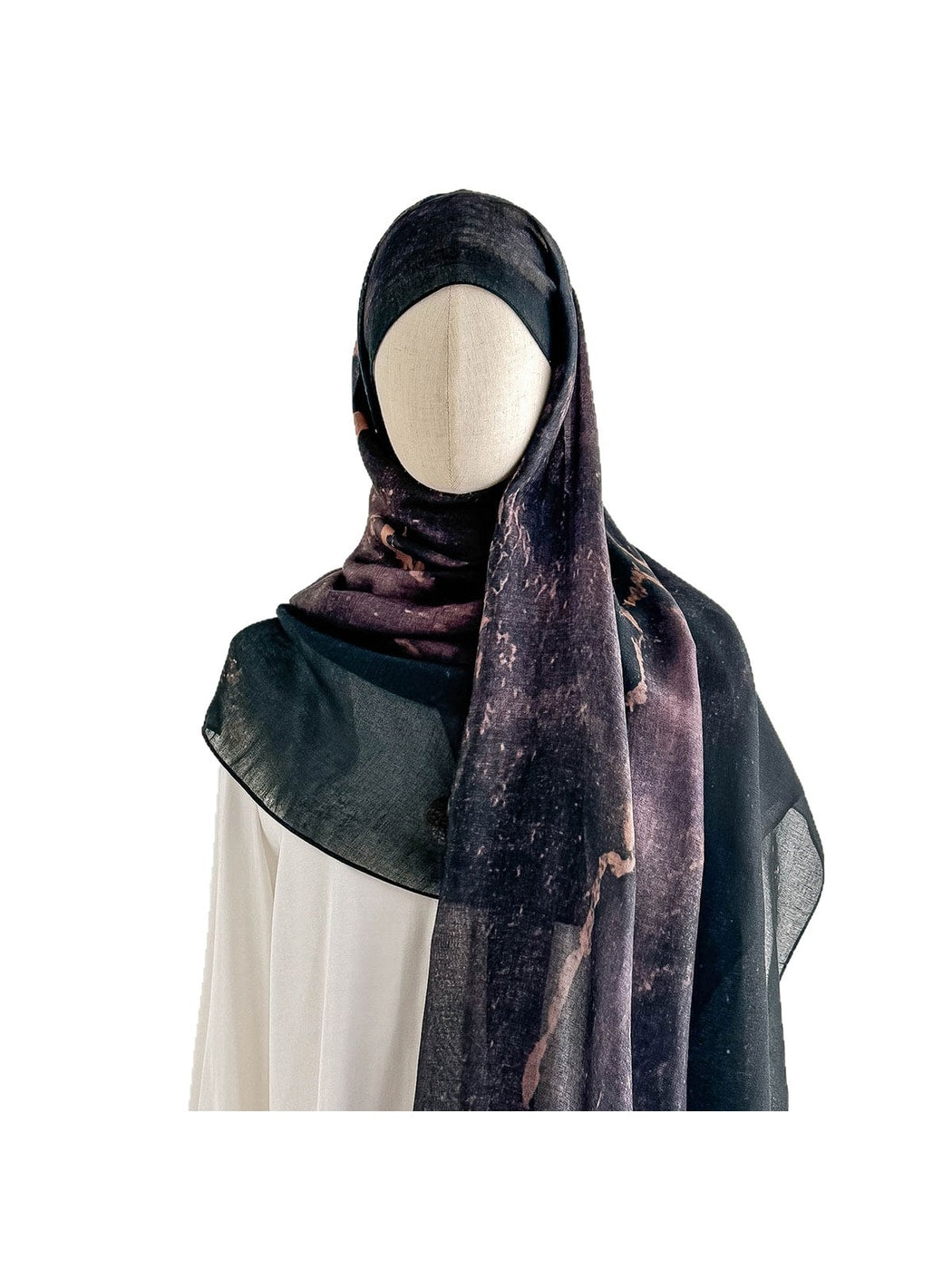 Scarvii - Simple Plant Print Fashion Summer Wrap Scarf