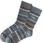 Rufia - Stripe Mid-Calf Capsule Sock with Puppy Patterns