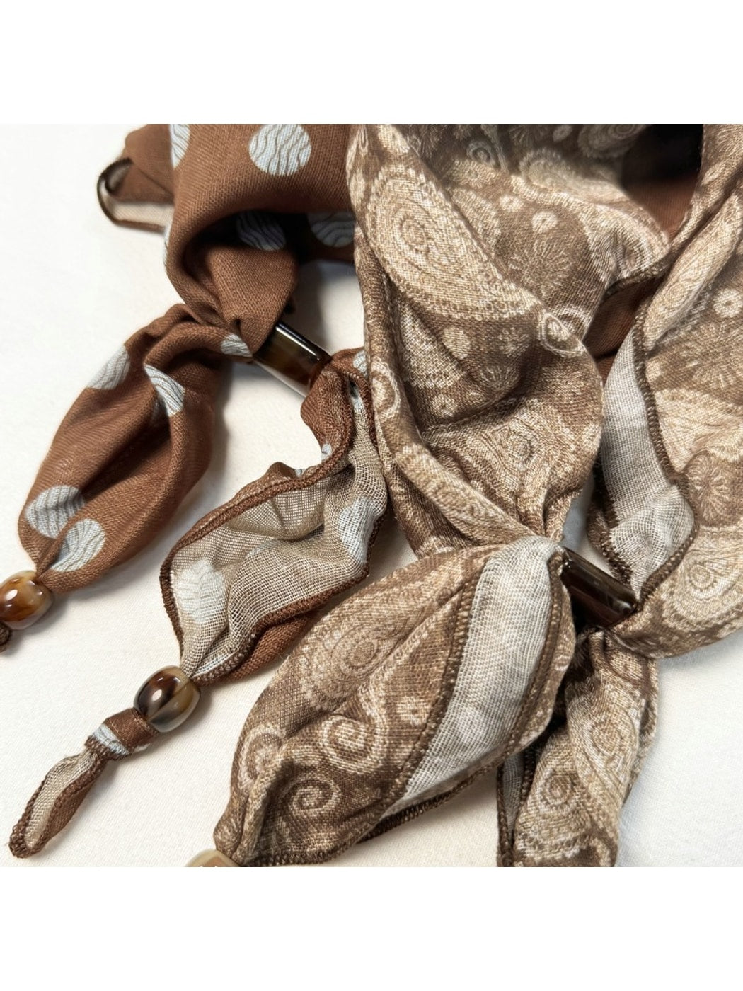 Scarvii - Printed Slim Triangle Scarf