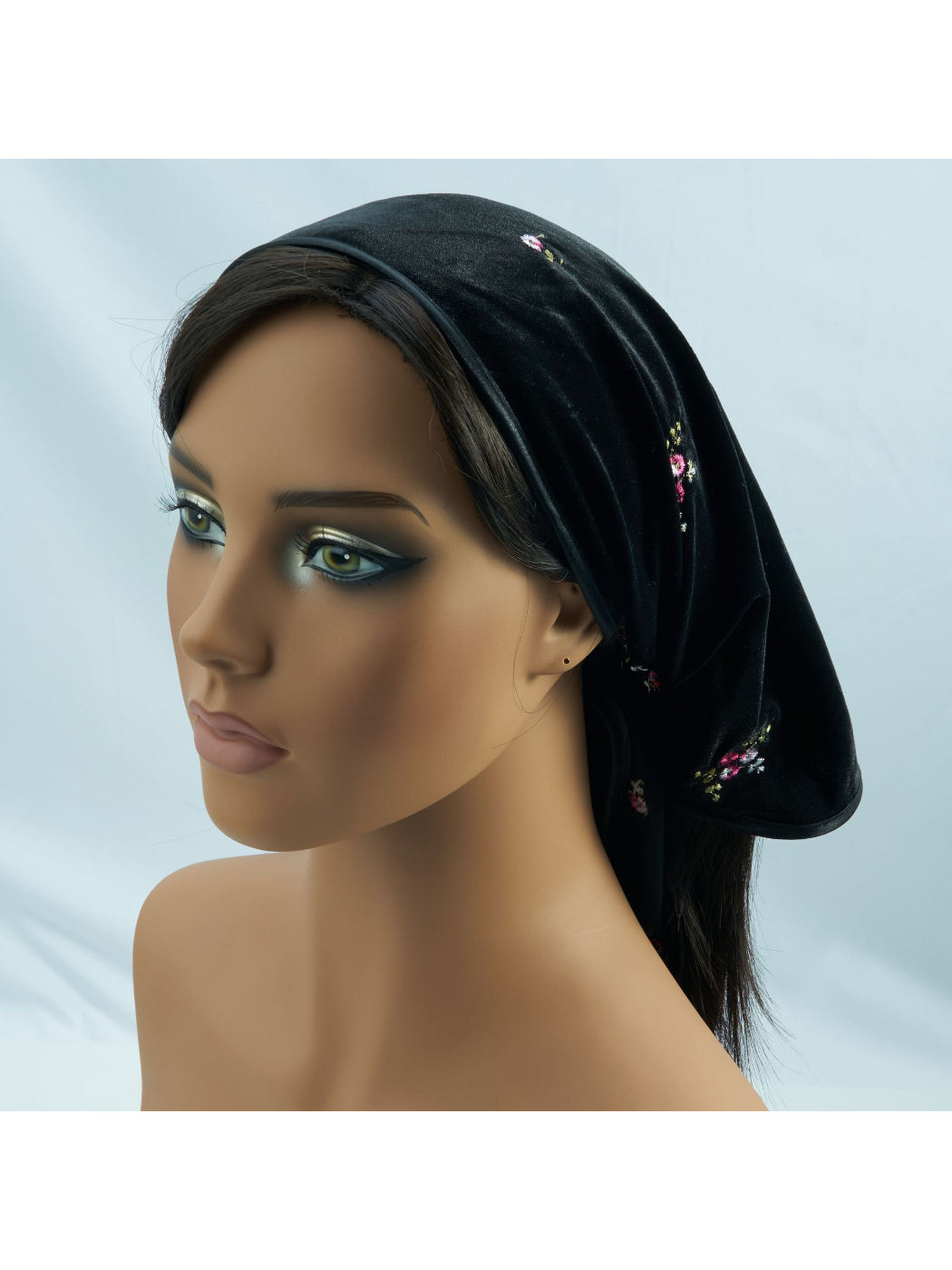 Scarvii - Ditsy Floral Velvet Bandana Scarf