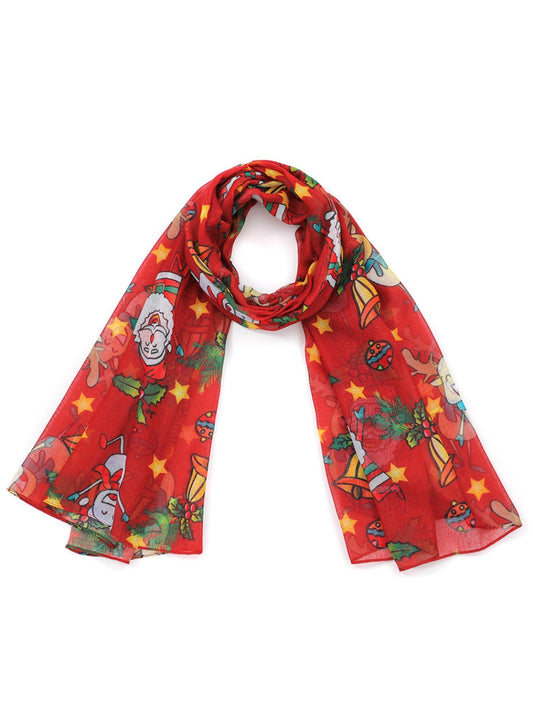 Scarvii - Christmas Reindeer Print Holiday Scarf