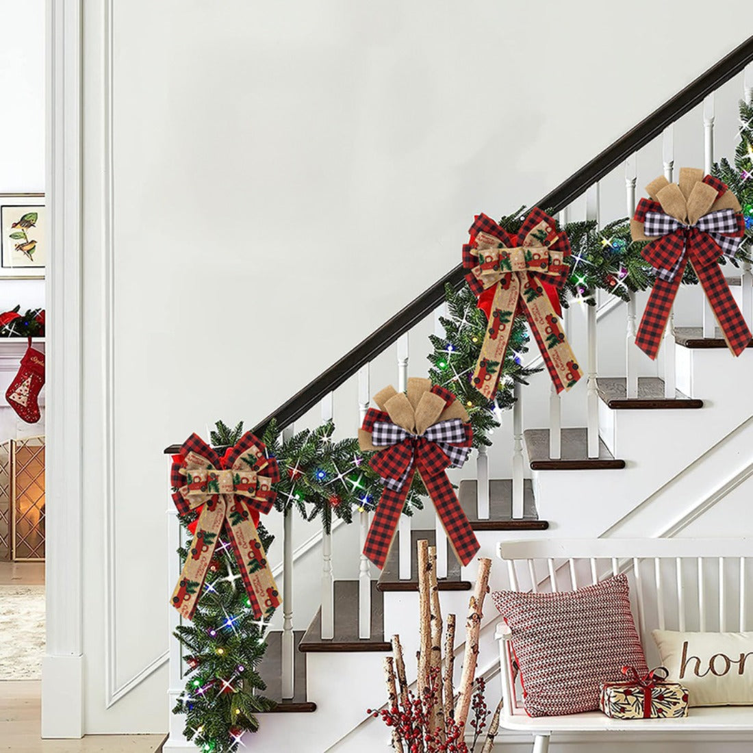 Xris - Christmas Ribbon Bow Wreath Decoration