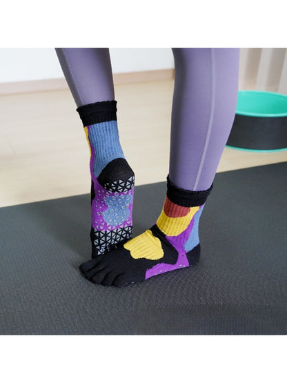 Rufia - Abstract Grip Five-Toe Training Socks