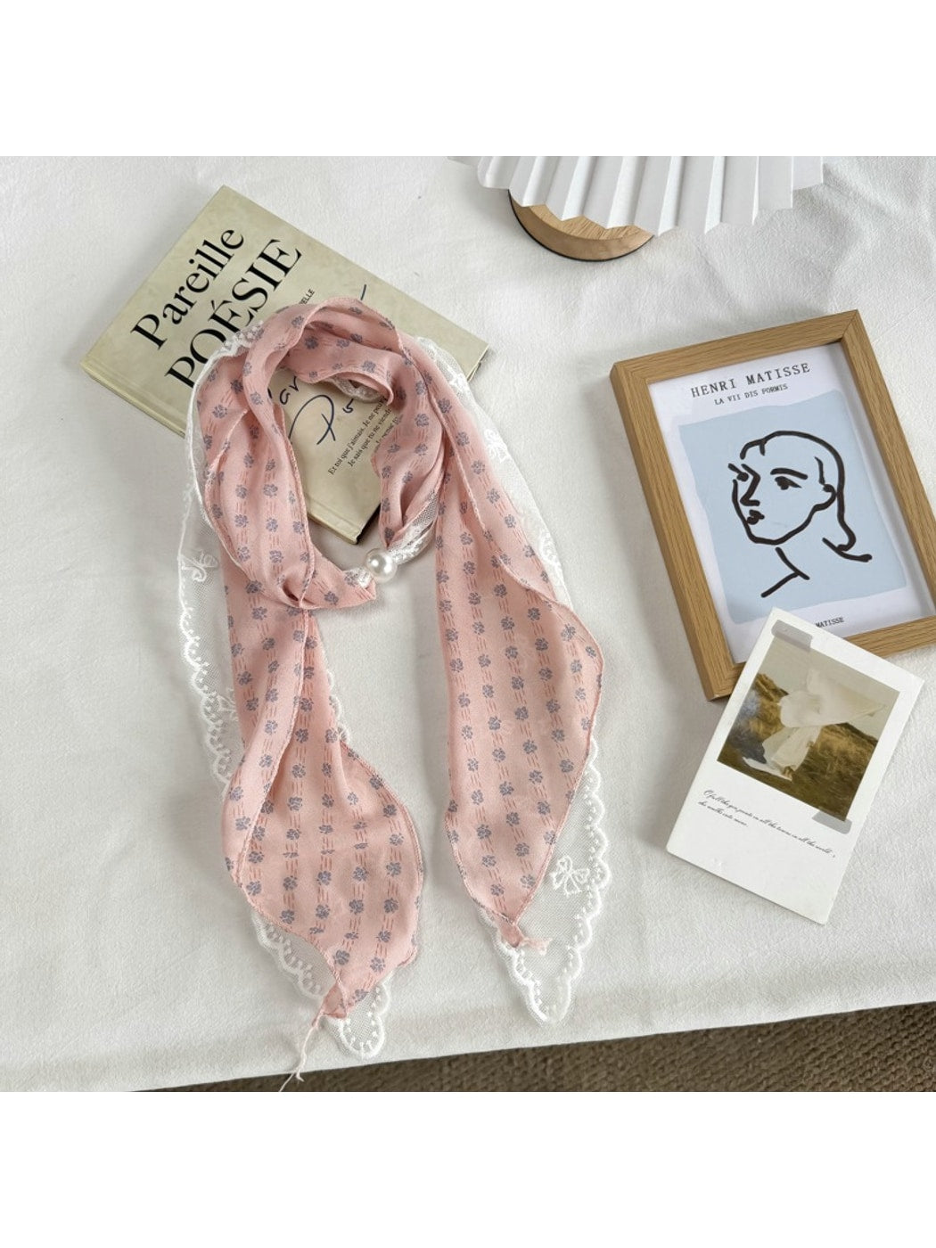 Scarvii - Retro Lace Narrow Decorative Scarf