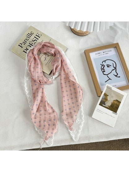 Scarvii - Retro Lace Narrow Decorative Scarf