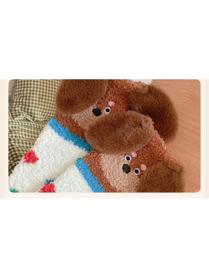 Rufia - Dachshund Plush Socks with Long Ears