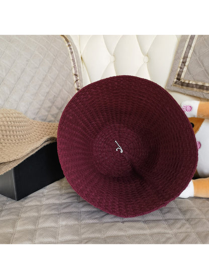 Haila - Waffle Texture Knit Bucket Hat