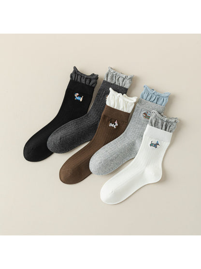 Rufia - Playful Puppy Ruffle Crew Socks product image 4