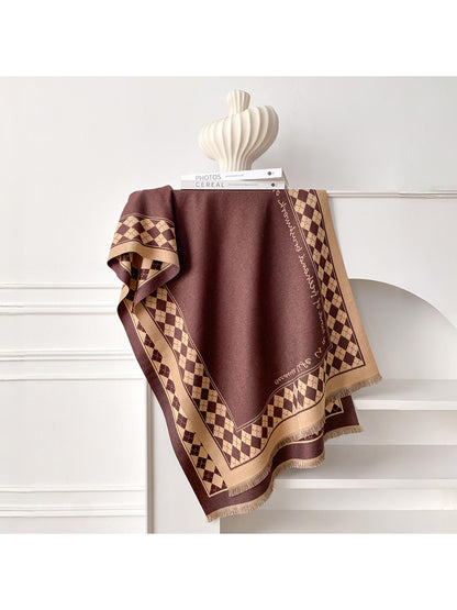 Scarvii – Elegant Checkered Winter Scarf