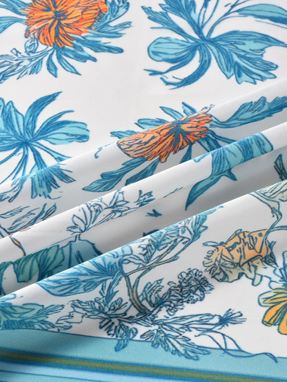 Scarvii - Timeless Floral Square Scarf