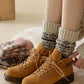 Rufia - Thick Bohemian Pattern Mid-Calf Socks - Soft & Warm