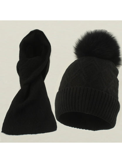 Haila - Women's Winter Scarf and Hat Set