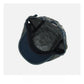 Haila washed denim vintage retro newsboy cap styled on mannequin head
