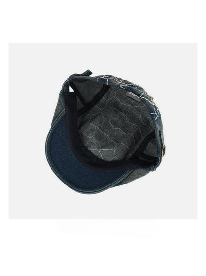 Haila Contrast Stitch Vintage Retro Newsboy Cap product image