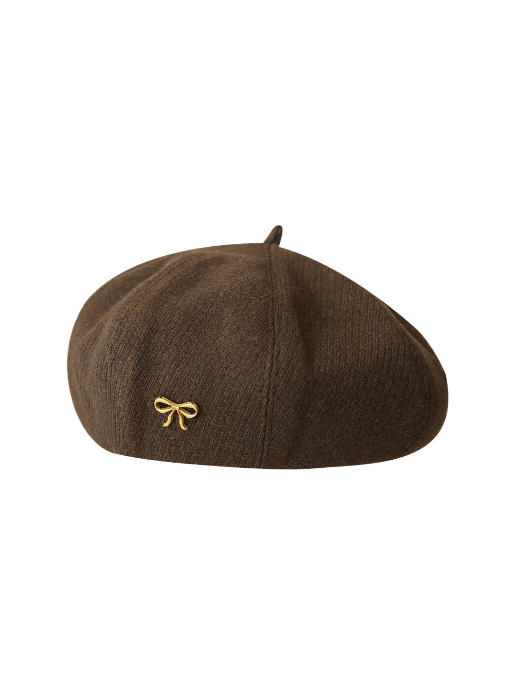 Haila - Bow Accent Panelled Knit Beret