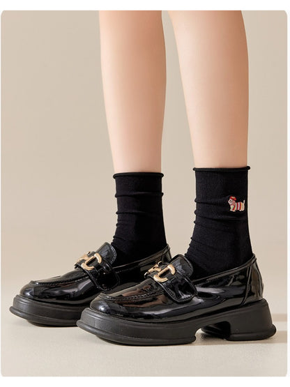 Rufia - Small Dog Motif Crew Socks