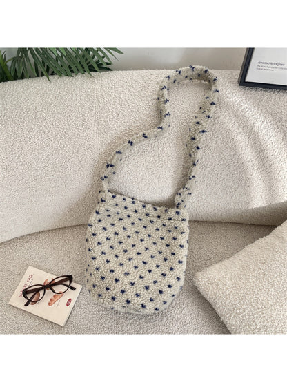 Cosbai – Soft Dot Pattern Shoulder Bag