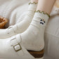 Rufia - Embroidered Animal Crew Socks