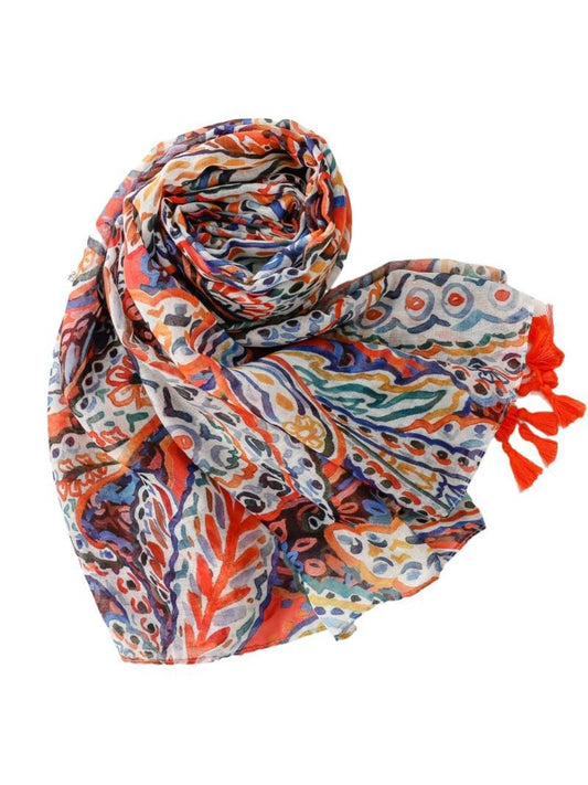 Scarvii - Bohemian Paisley Travel Scarf for Women