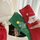 Rufia - Christmas Cartoon Pattern Mid-Calf Socks