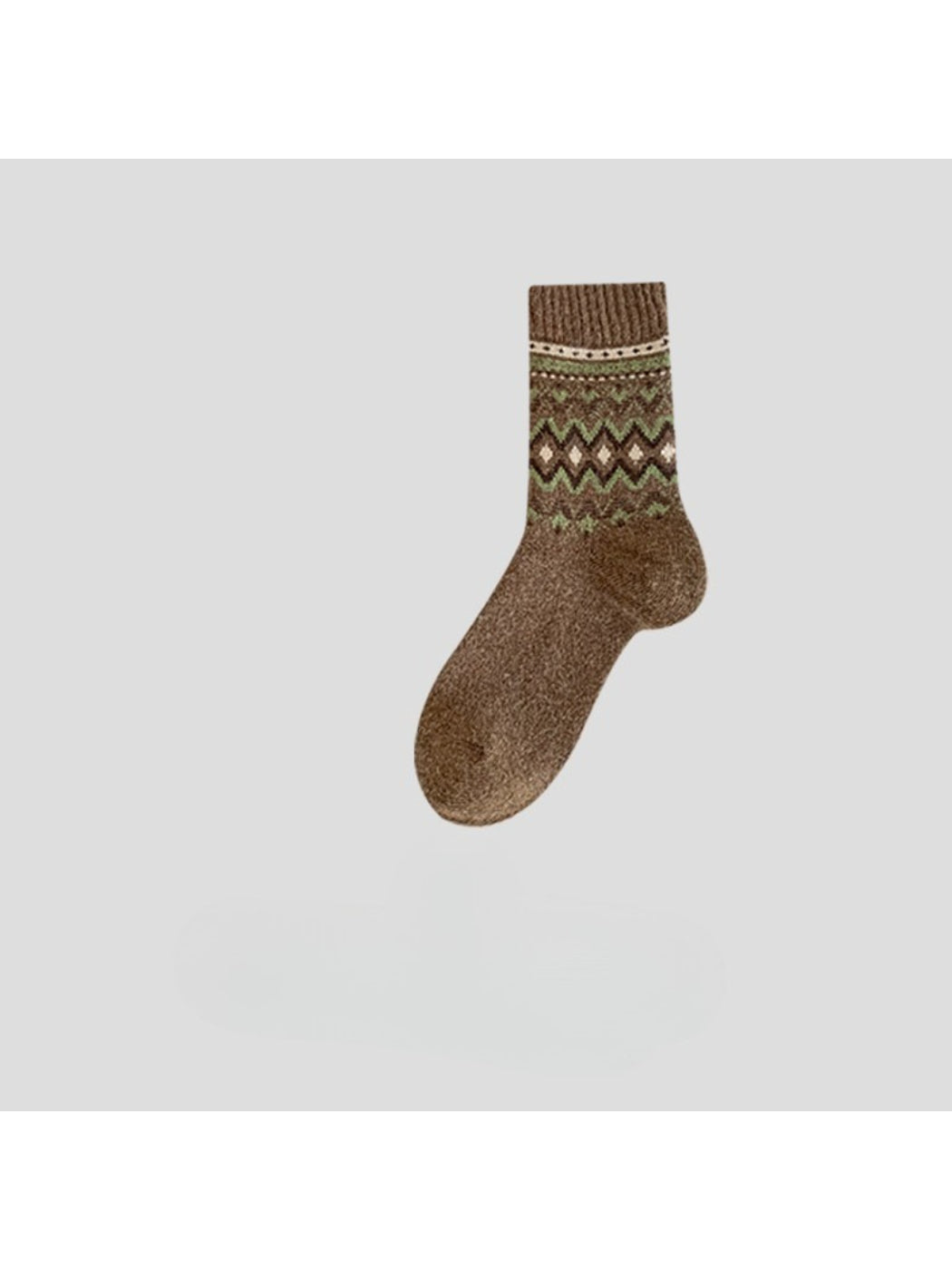 Rufia - Classic Fair Isle Crew Socks