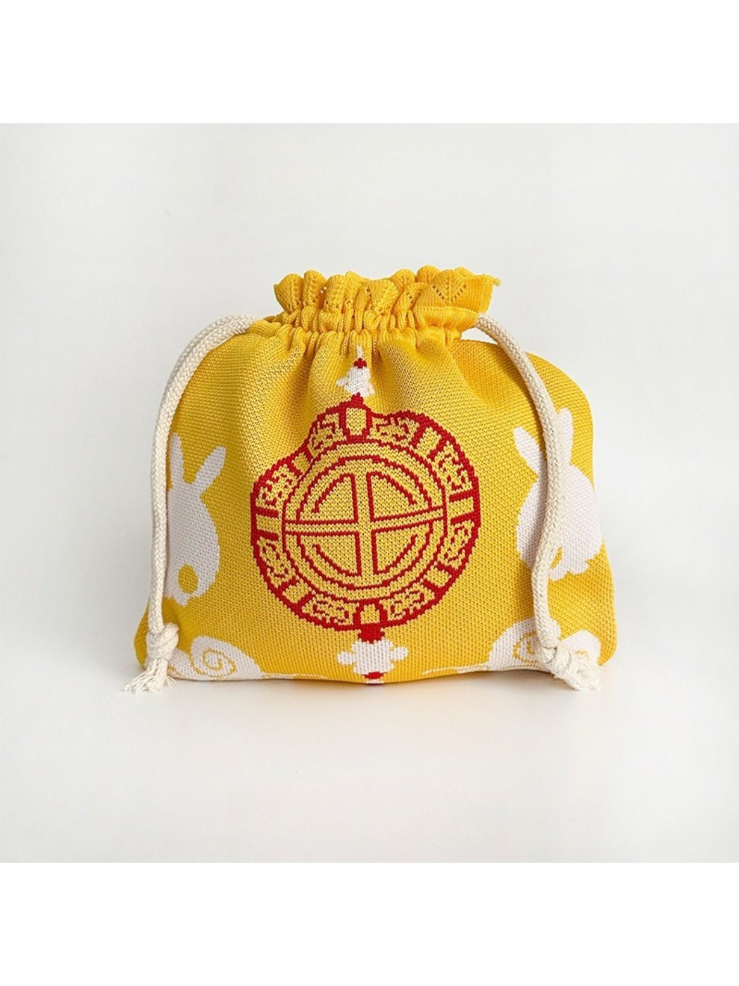 Cosbai - Rabbit Pattern Cute Drawstring Bag & Purse