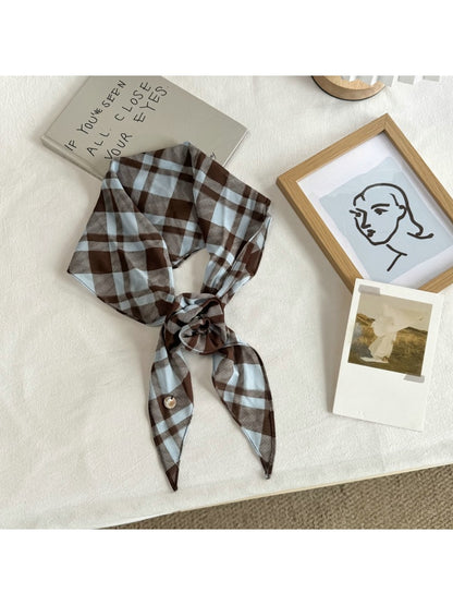 Scarvii - Simple Plaid Pattern Fashion Scarf