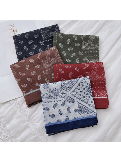 Scarvii - Vintage Paisley Square Neck Scarf