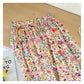 Shea - Floral Wide-Leg Long Pants - Loose & Cheerful