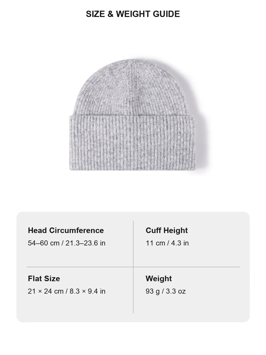 Haila - Fuzzy Ribbed Wide Cuff Knit Beanie