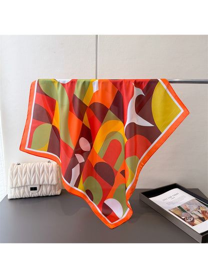 Scarvii - Modern Circle Block Print Scarf