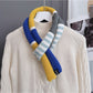 Scarvii - Soft Colorblock Striped Knit Scarf