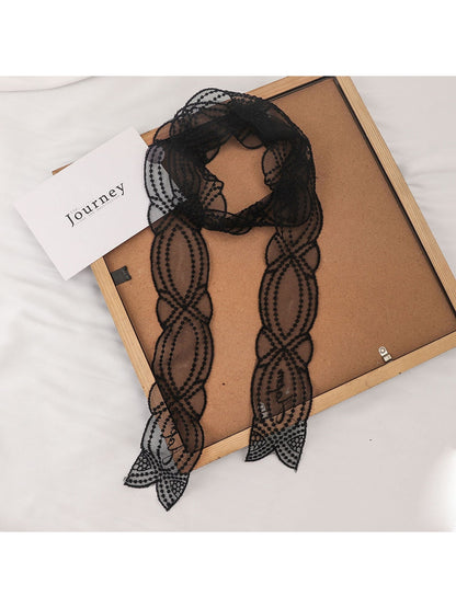Scarvii - Polka Dot Lace Ribbon Headband
