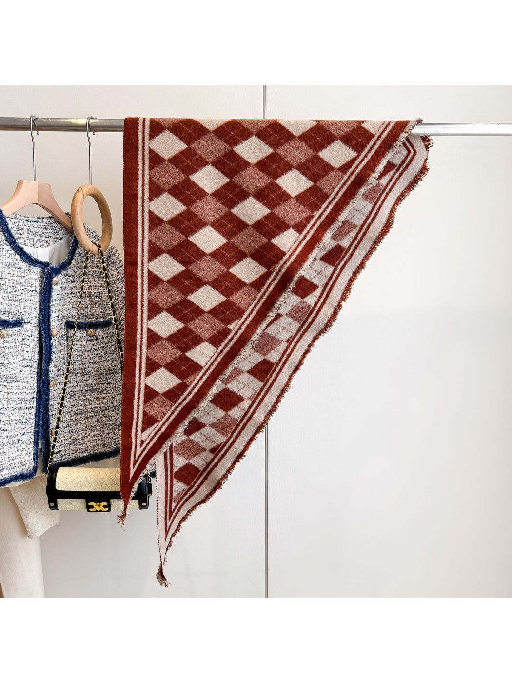 Scarvii - Classic Pattern Knit Wrap Scarf