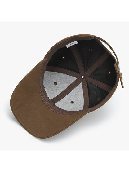 Haila - Adjustable Letter Detail Baseball Cap Hat