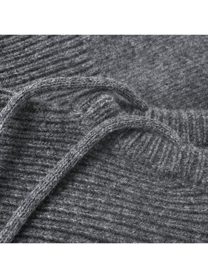Haila - Drawstring Balaclava Hood with Ribbed Neck
