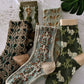 Rufia - Retro Embossed Women's Socks