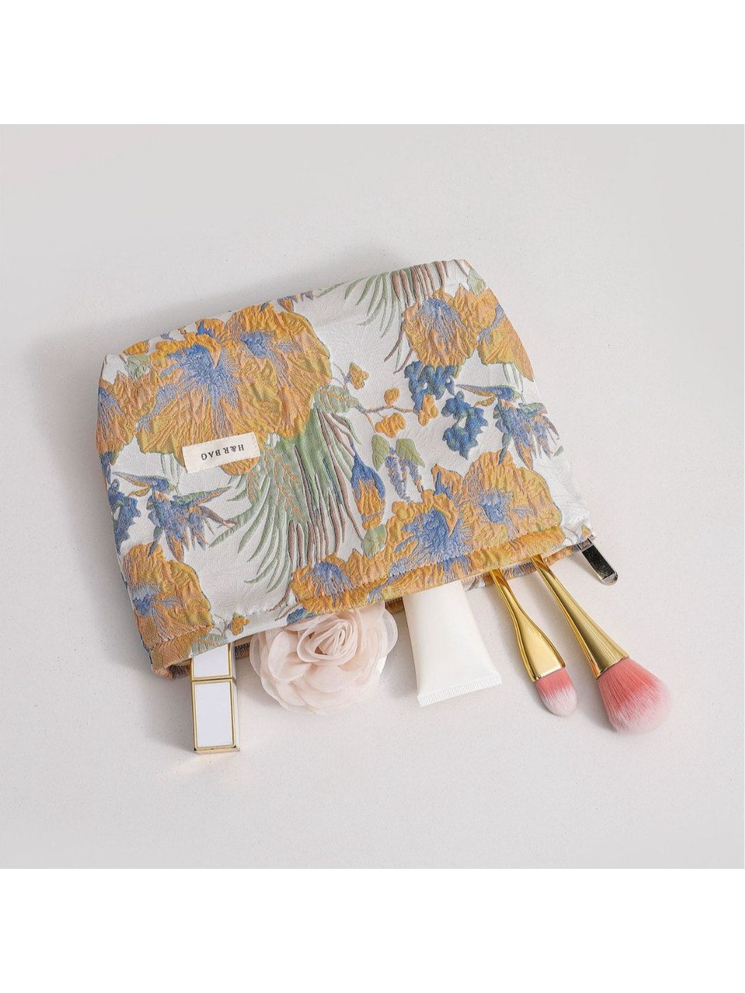 Cosbai - Retro Floral Everyday Handheld Clutch Bag